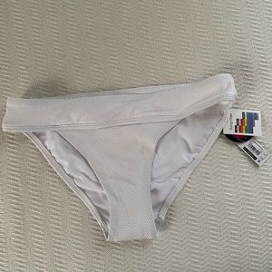 white bikini bottoms